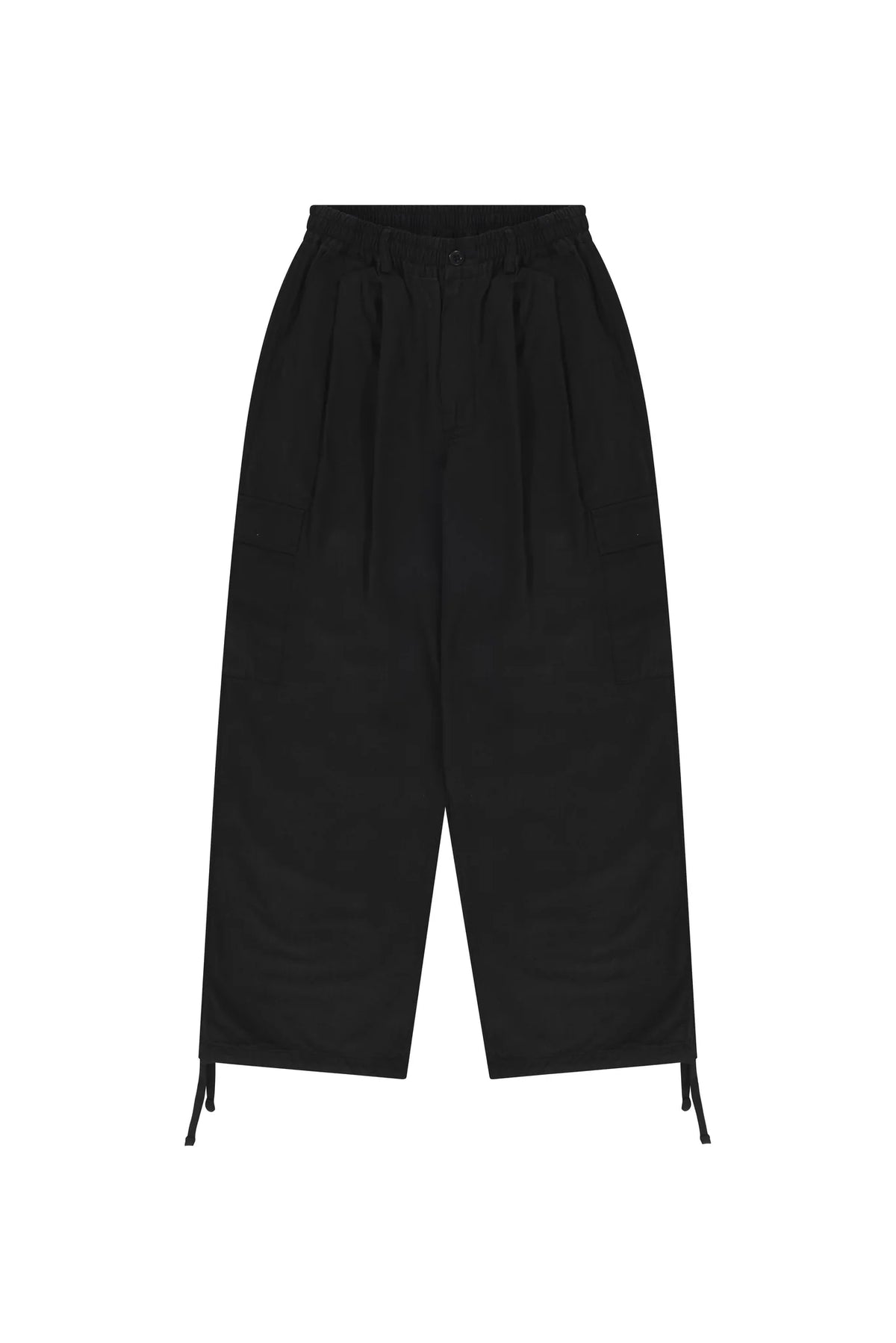 Kappy Cotton Cargo Pants Black