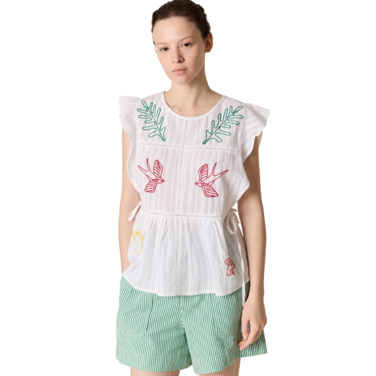 Leon & Harper Conor Blouse White