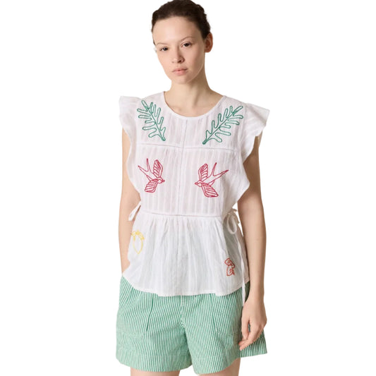 Leon & Harper Conor Blouse White