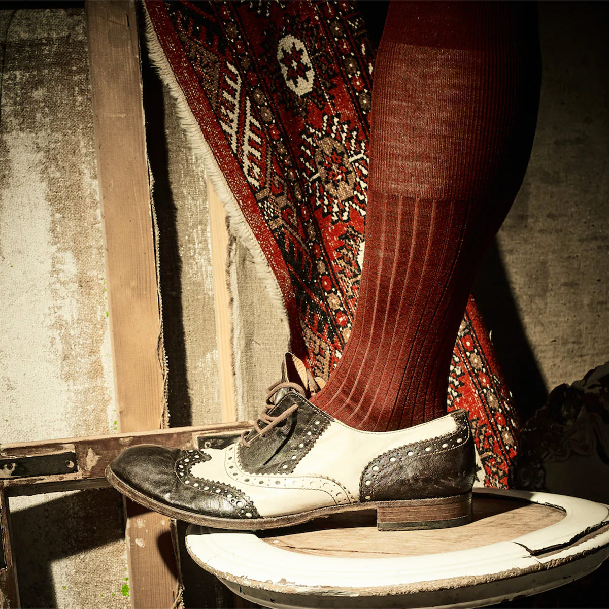 Hermani Merino Wool Knee-High Bordeaux