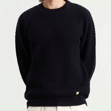 Load image into Gallery viewer, Armor Lux Wool Knit Crew Neck Navy

