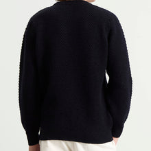 Load image into Gallery viewer, Armor Lux Wool Knit Crew Neck Navy
