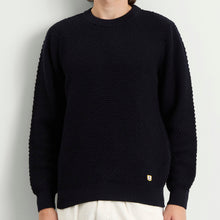 Load image into Gallery viewer, Armor Lux Wool Knit Crew Neck Navy
