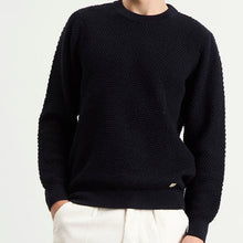 Load image into Gallery viewer, Armor Lux Wool Knit Crew Neck Navy
