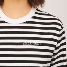 Load image into Gallery viewer, Bella Freud Long Sleeved Stripe T-Shirt Black / White Stripe
