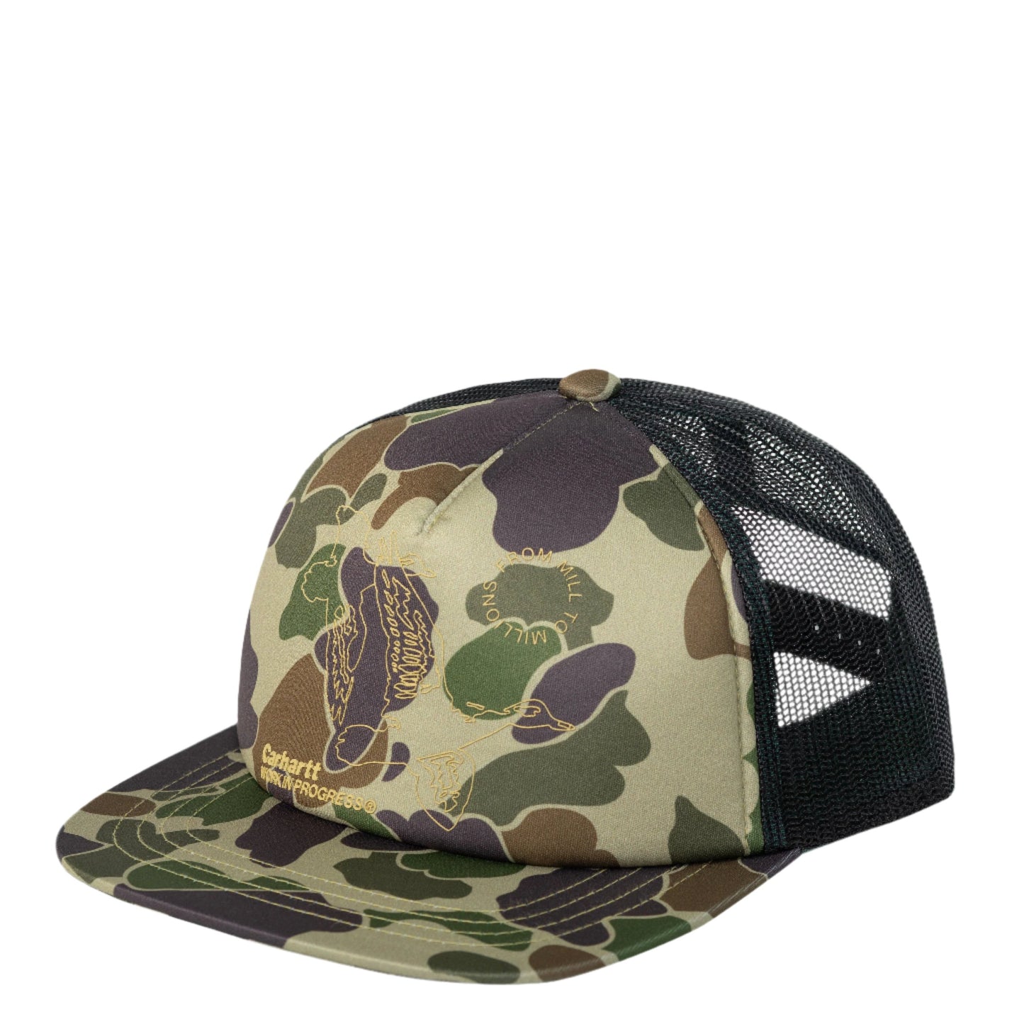 Carhartt WIP Flying Ducks Trucker Cap Camo Duck, Green