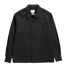 Load image into Gallery viewer, Norse Projects Carsten Cotton Wool LS Shirt Black
