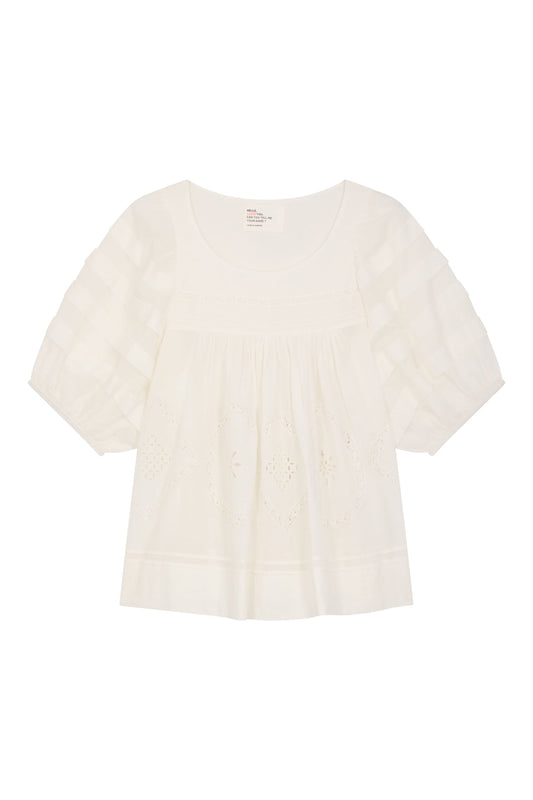 Leon & Harper Cindi Lace Shirt White