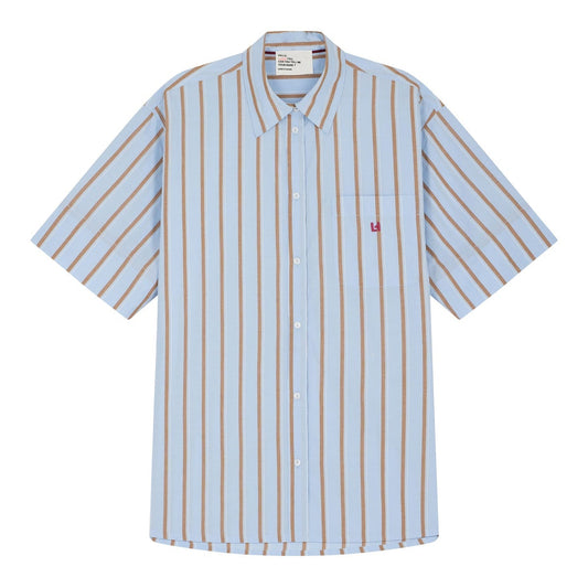 Leon & Harper Clay Striped Shirt Sky