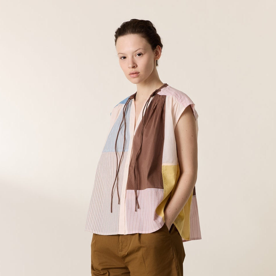 Leon & Harper Coti Patch Blouse Multi