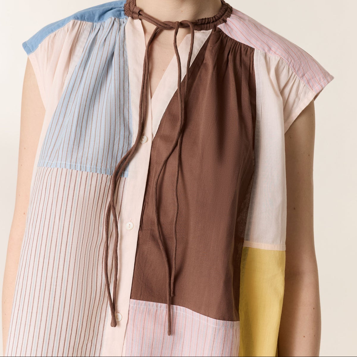 Leon & Harper Coti Patch Blouse Multi