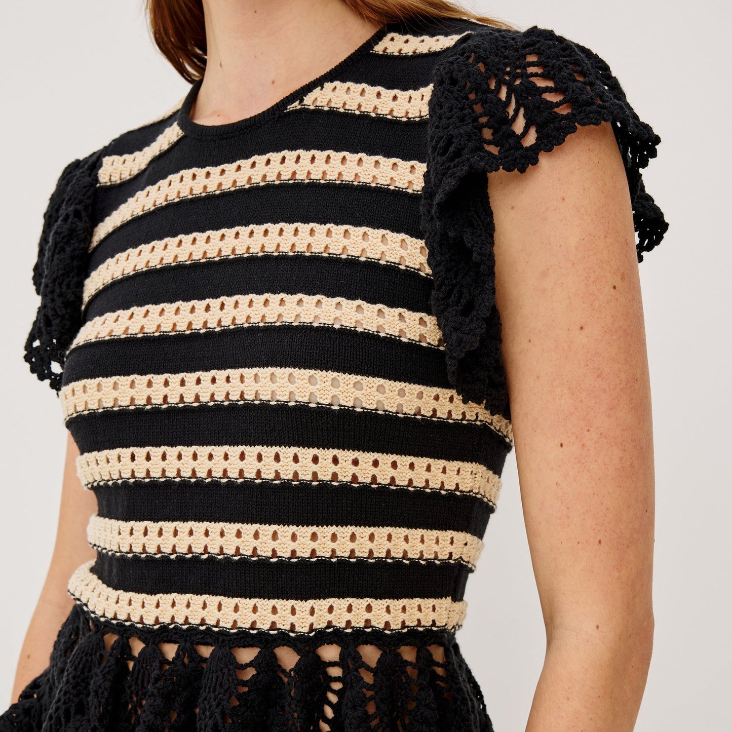 Rails Coen Top Oatmeal Black