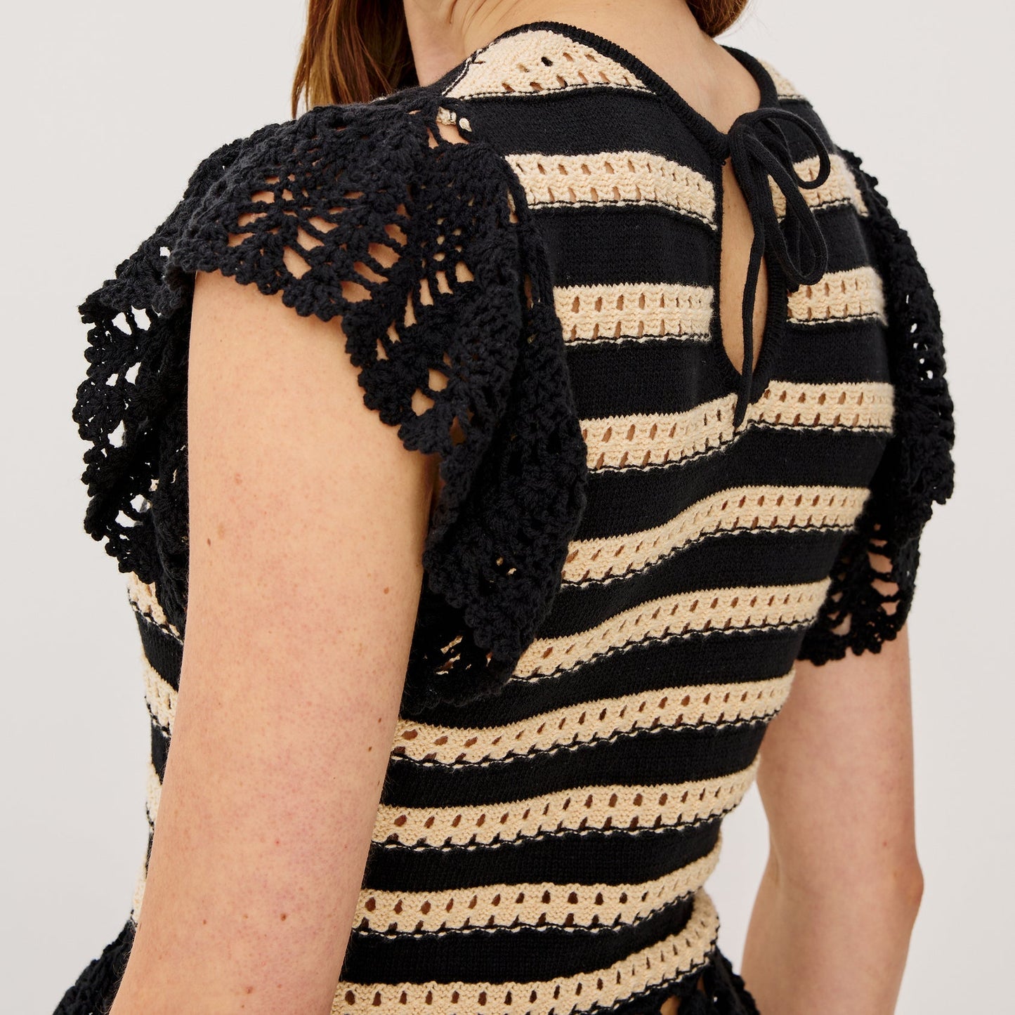 Rails Coen Top Oatmeal Black