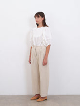 Load image into Gallery viewer, Cawley Studio Japanese Basket Weave Cotton Robyn Trousers Natural
