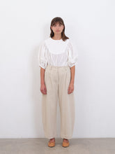Load image into Gallery viewer, Cawley Studio Japanese Basket Weave Cotton Robyn Trousers Natural
