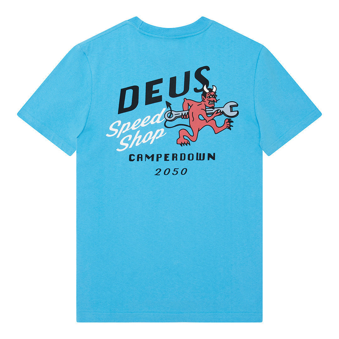 Deus Ex Machina Dogleg Tee Bonnie Blue