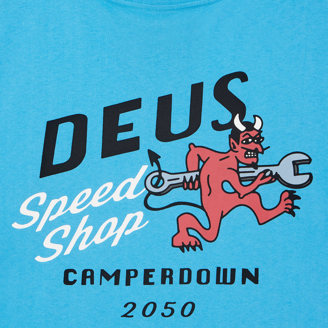 Deus Ex Machina Dogleg Tee Bonnie Blue