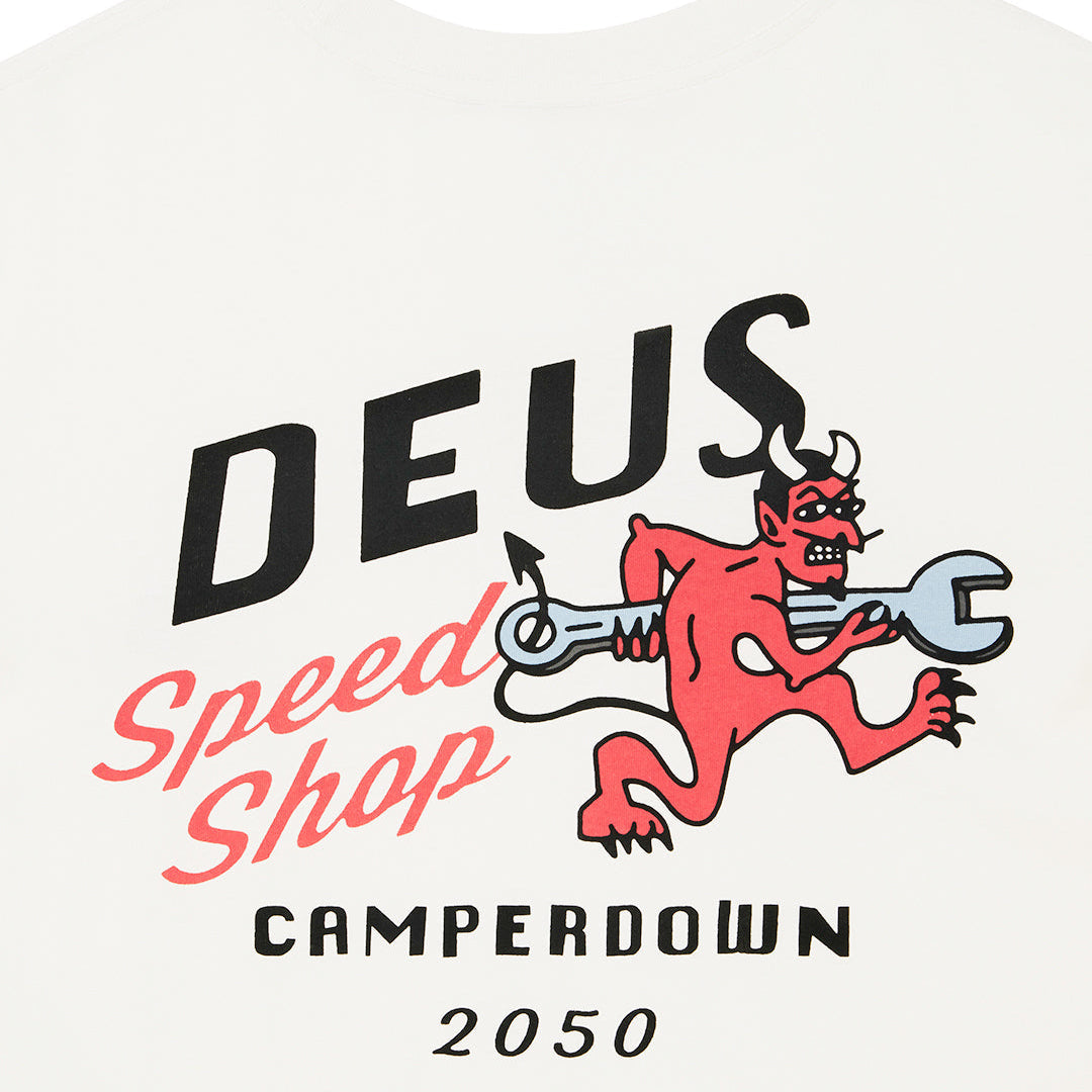 Deus Ex Machina Dogleg Tee Dirty White