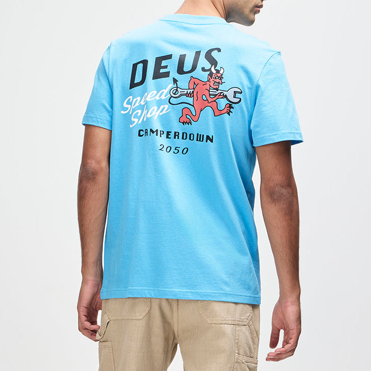 Deus Ex Machina Dogleg Tee Bonnie Blue