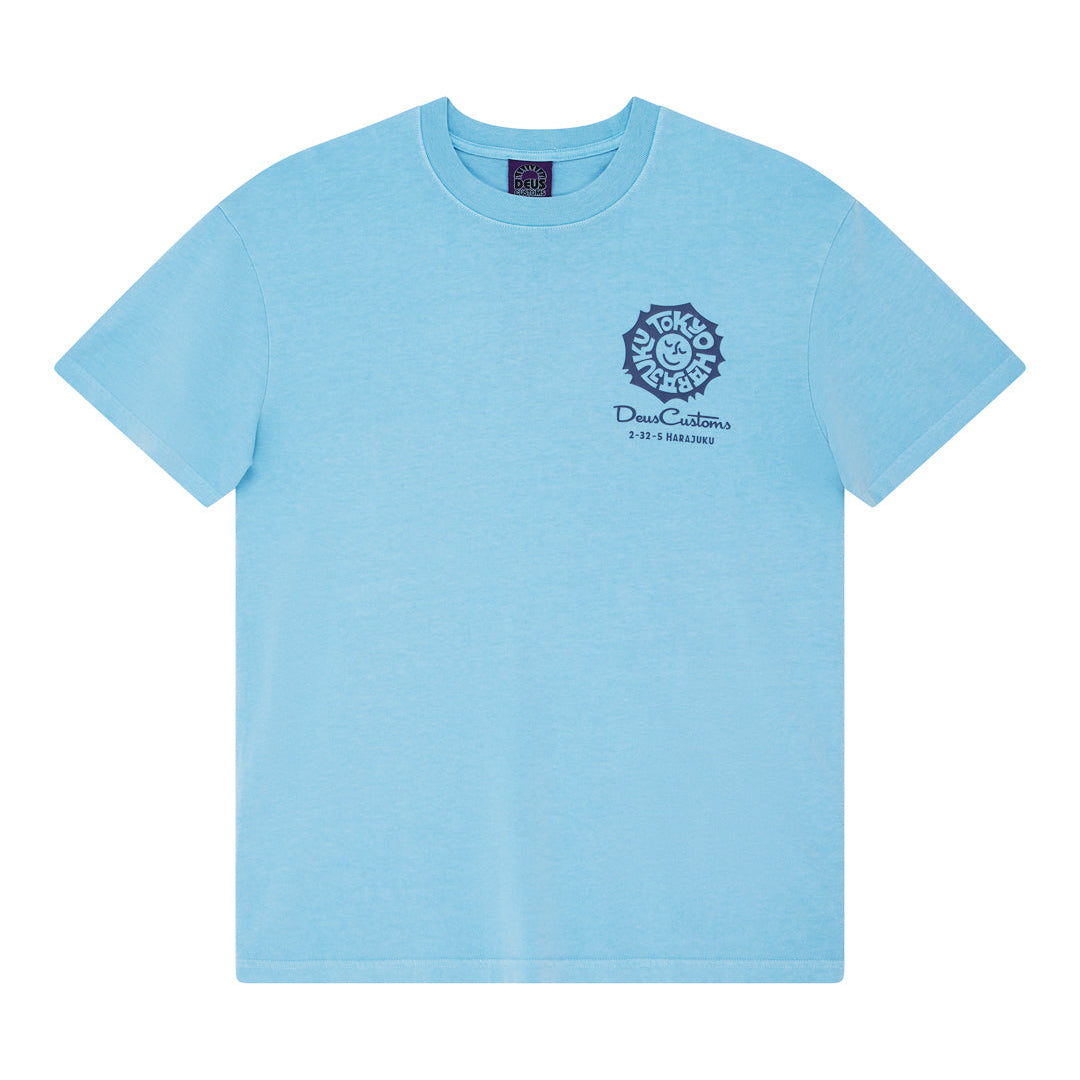 Deus Ex Machina Tokyo Address Tee Bonnie Blue