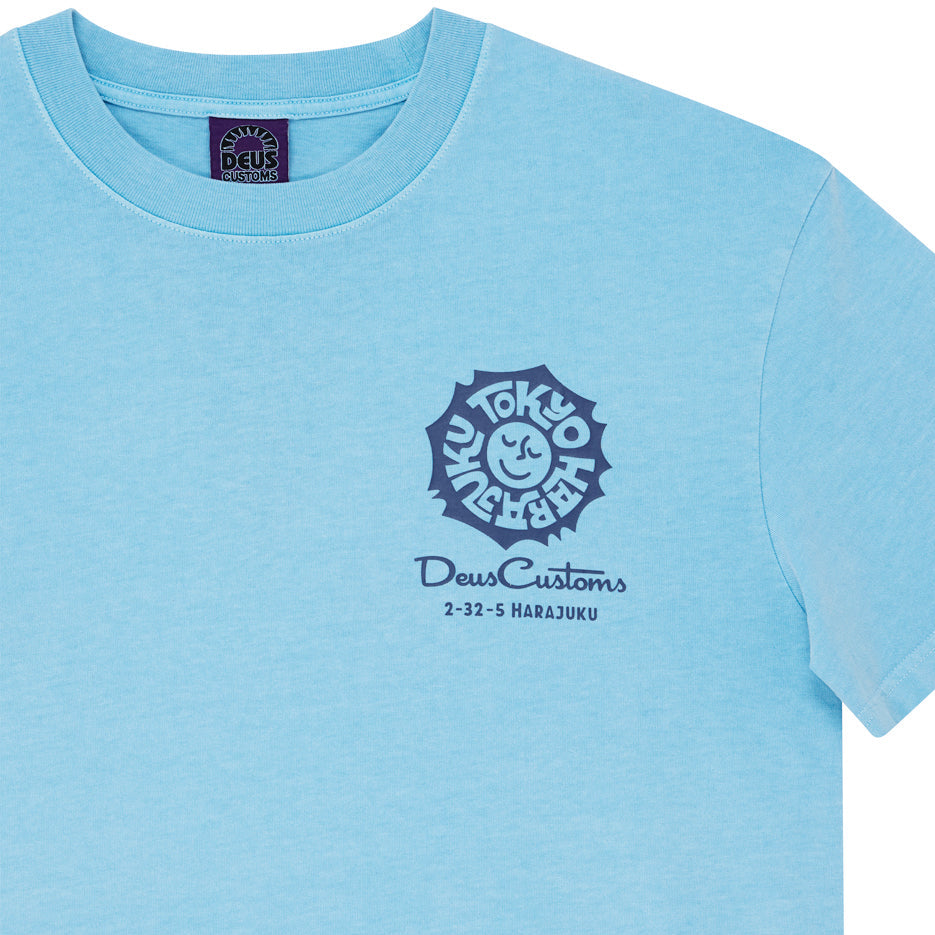 Deus Ex Machina Tokyo Address Tee Bonnie Blue