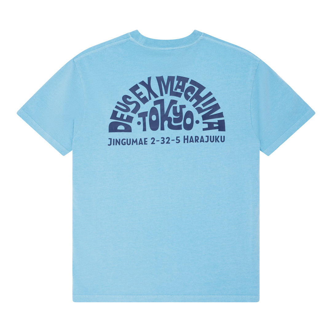 Deus Ex Machina Tokyo Address Tee Bonnie Blue