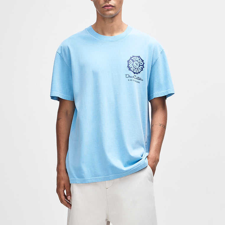 Deus Ex Machina Tokyo Address Tee Bonnie Blue