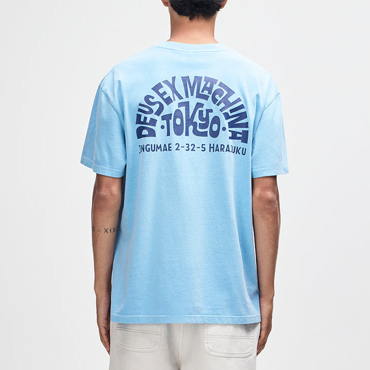 Deus Ex Machina Tokyo Address Tee Bonnie Blue