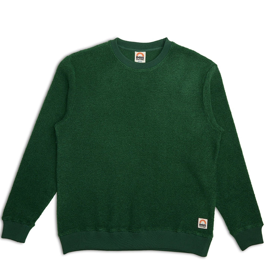 Deus Ex Machina Reo Textured Fleece Forest Green