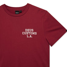 Load image into Gallery viewer, Deus Ex Machina Quickbeak Tee Lava Falls Red
