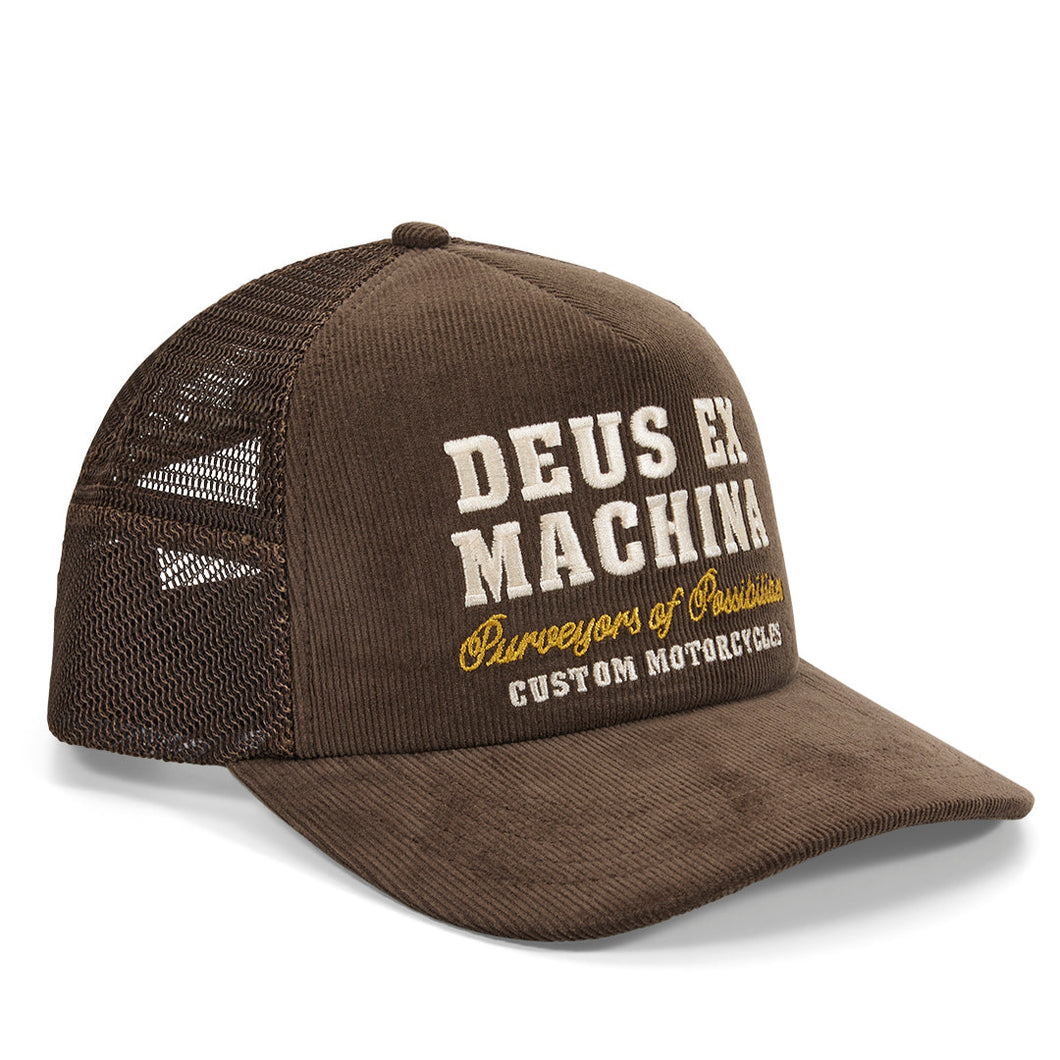 Deus Ex Machina Gumshoe Cord Trucker Potting Brown