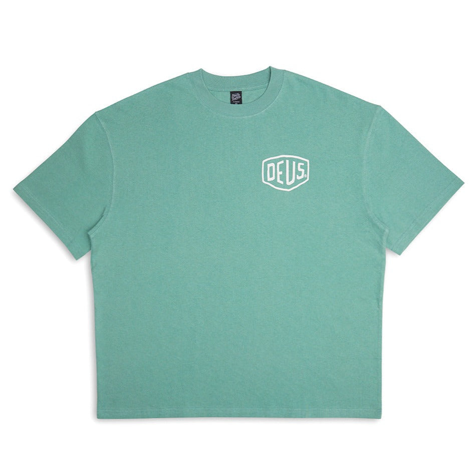 Deus Oversized Biarritz Tee Sea Foam – Supra