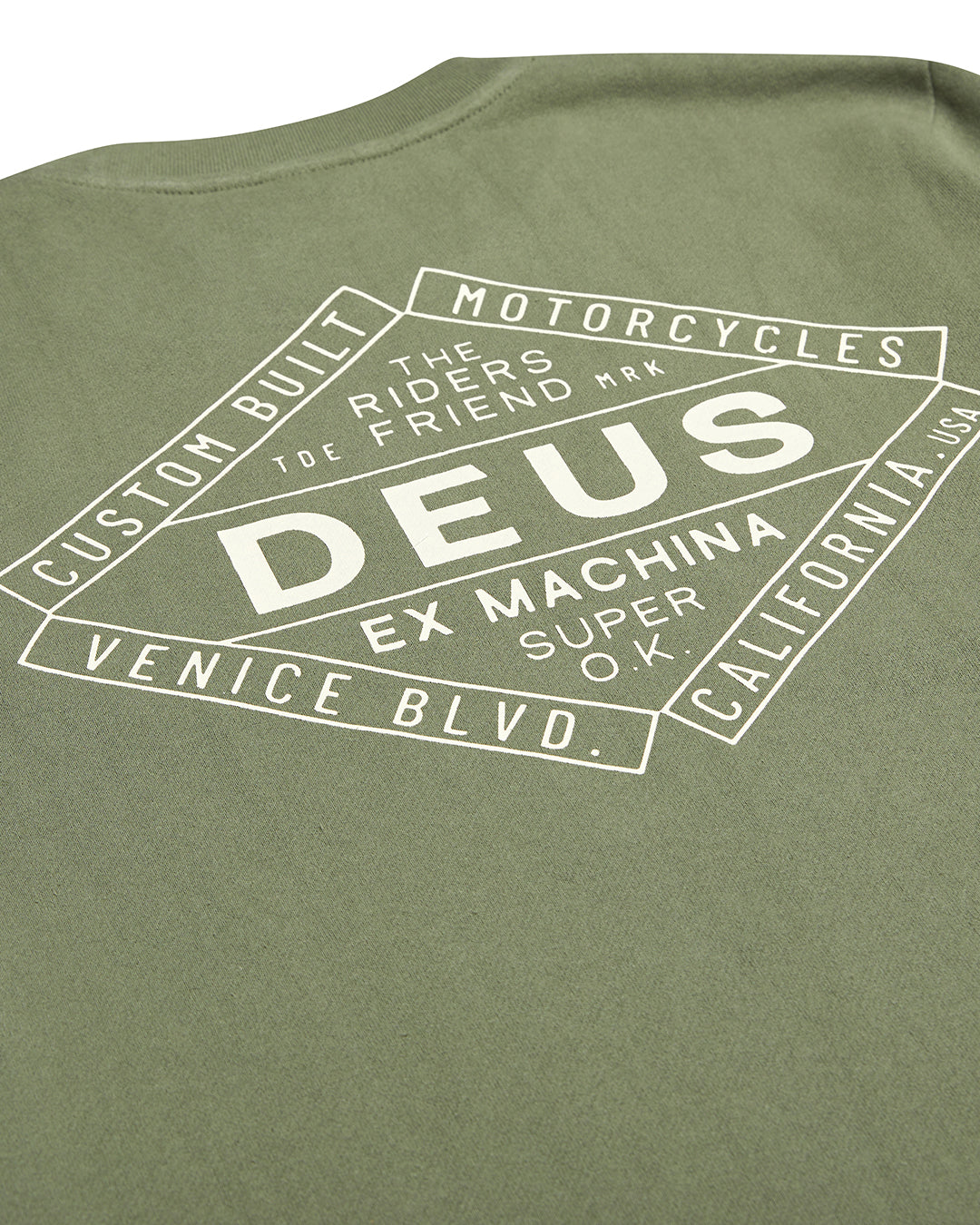 Deus Ex Machina Chatterbox Crew Lichen Green