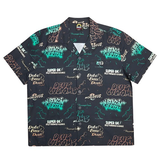 Deus Ex Machina Dub Bass Short Sleeve Shirt Anthracite