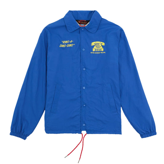 Deus Ex Machina In Rotation Coach Jacket Baleine Blue