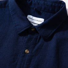 Load image into Gallery viewer, Edmmond Studios SS  Waffle Polo  Navy
