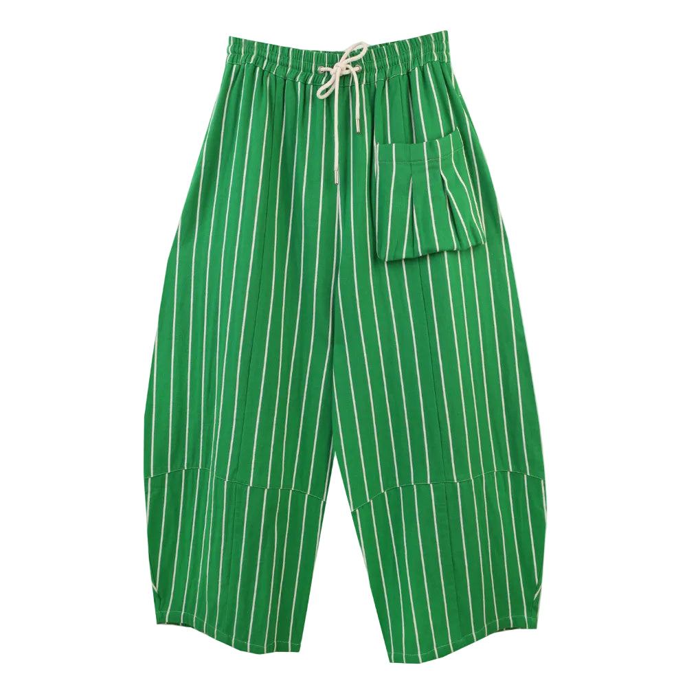 L.F.Markey Elio Trouser Grass Stripe