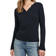 Load image into Gallery viewer, Rails Essential Henley Black
