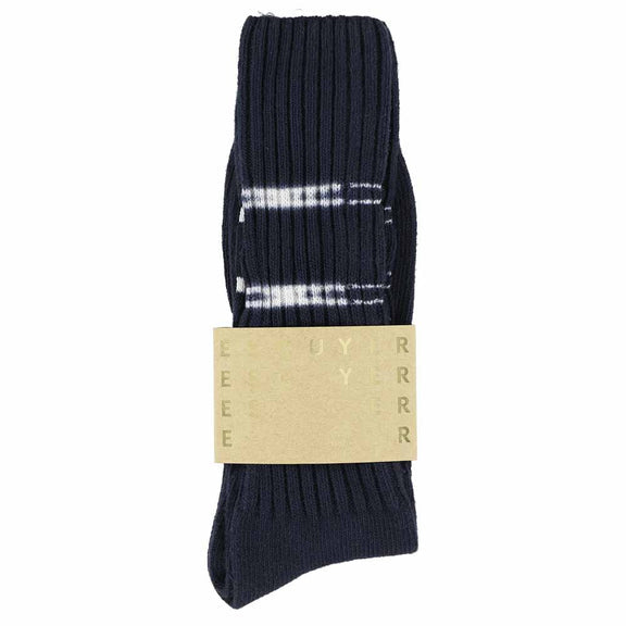 Escuyer Tie Dye Socks Indigo Dyed Socks