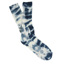 Load image into Gallery viewer, Escuyer Tie Dye Socks Off White / Graphite

