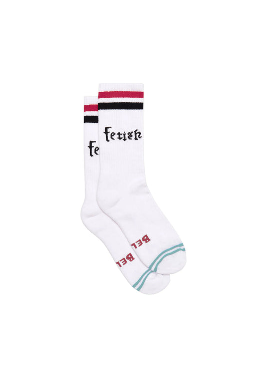 Bella Freud Fetish Socks White & Black