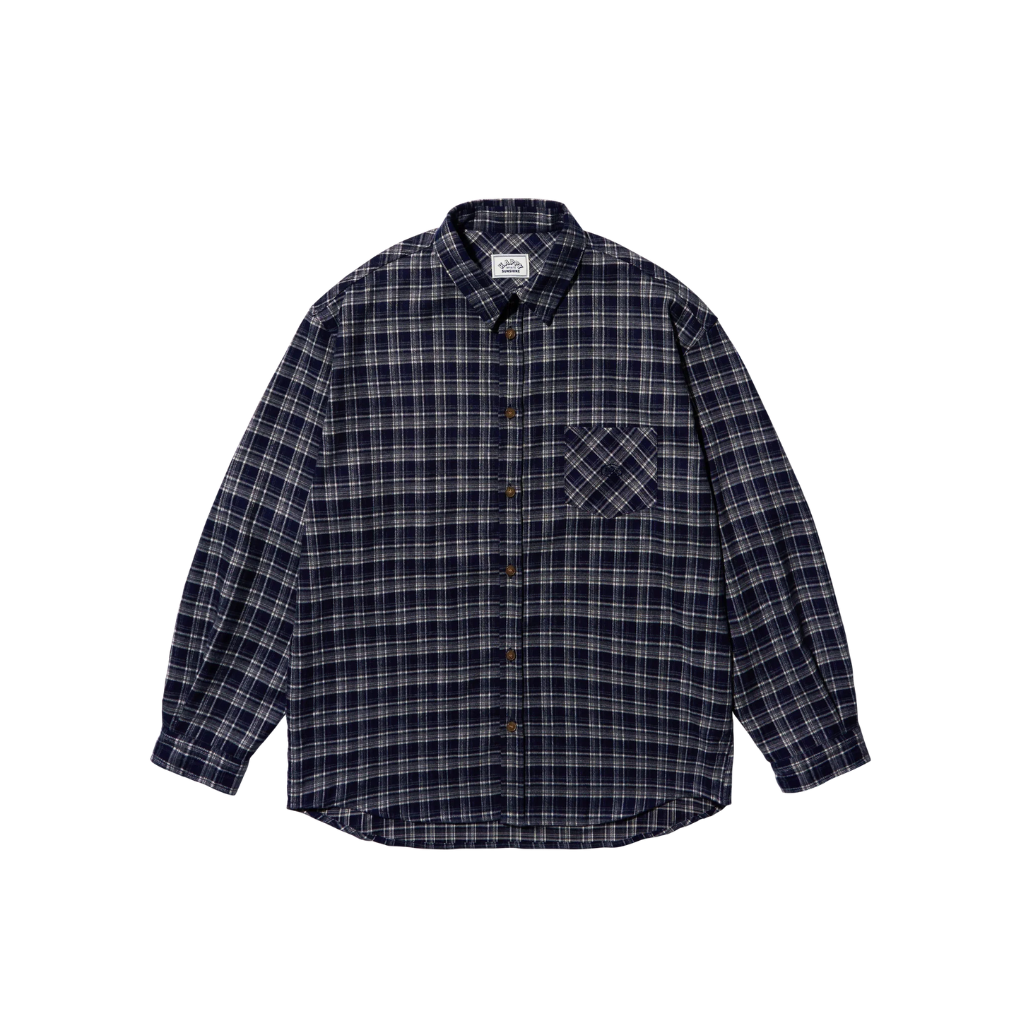 Kappy Flannel Check Shirt Navy