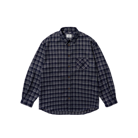 Kappy Flannel Check Shirt Navy