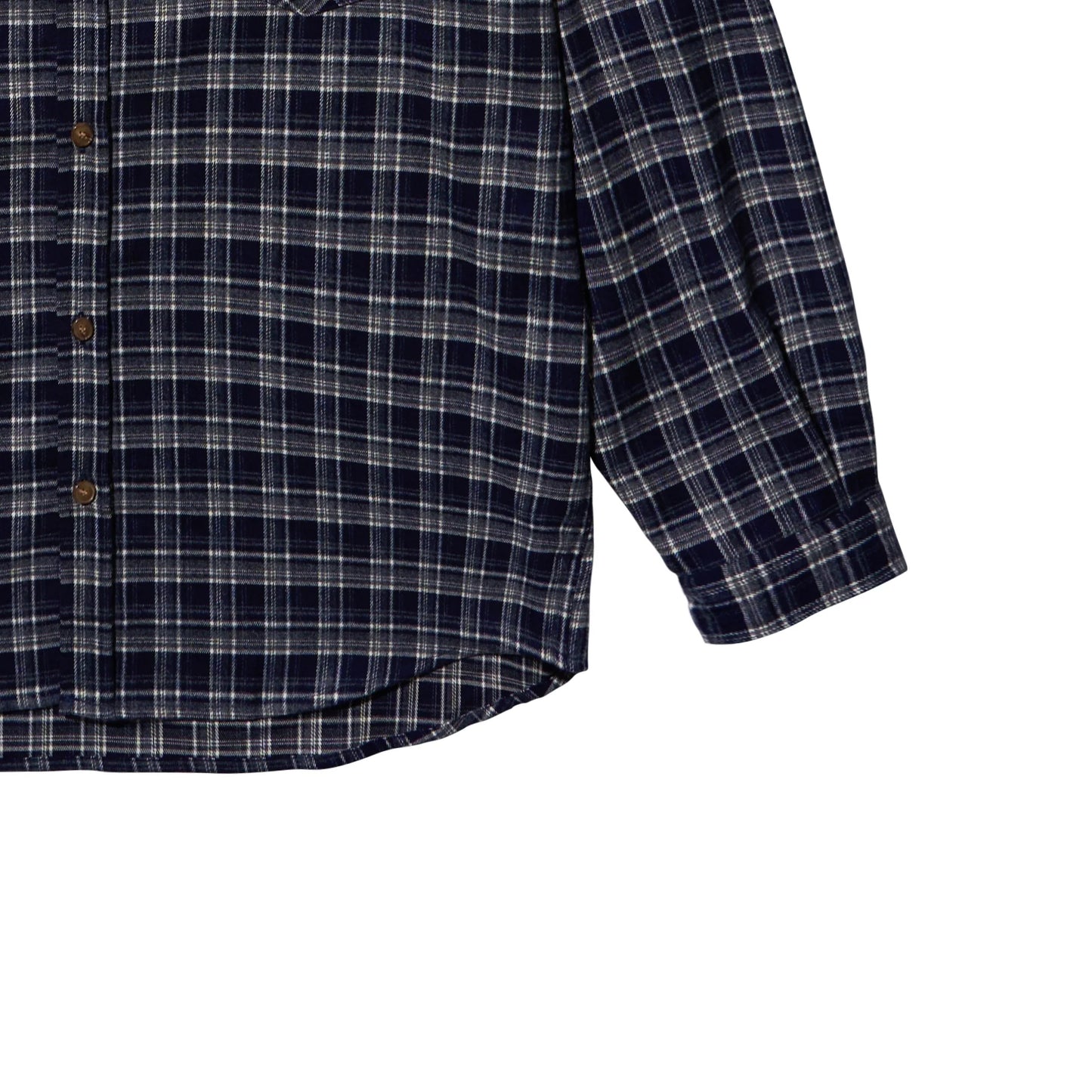 Kappy Flannel Check Shirt Navy