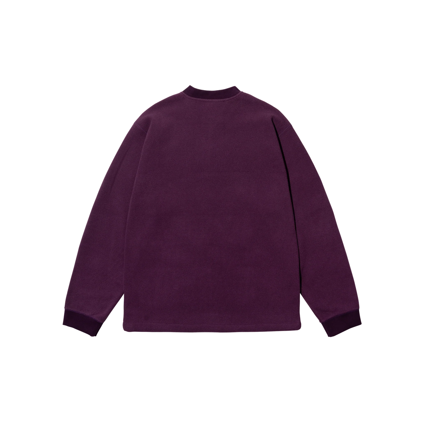 Kappy Fleece Waffle Button Anorak Purple