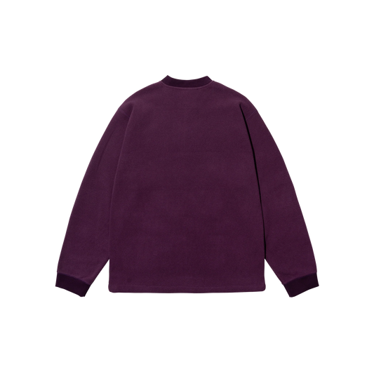 Kappy Fleece Waffle Button Anorak Purple