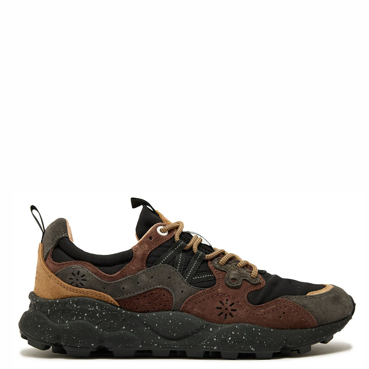 Flower Mountain Yamano 3 Suede / Nylon Dk Grey-Black-Dark Brown
