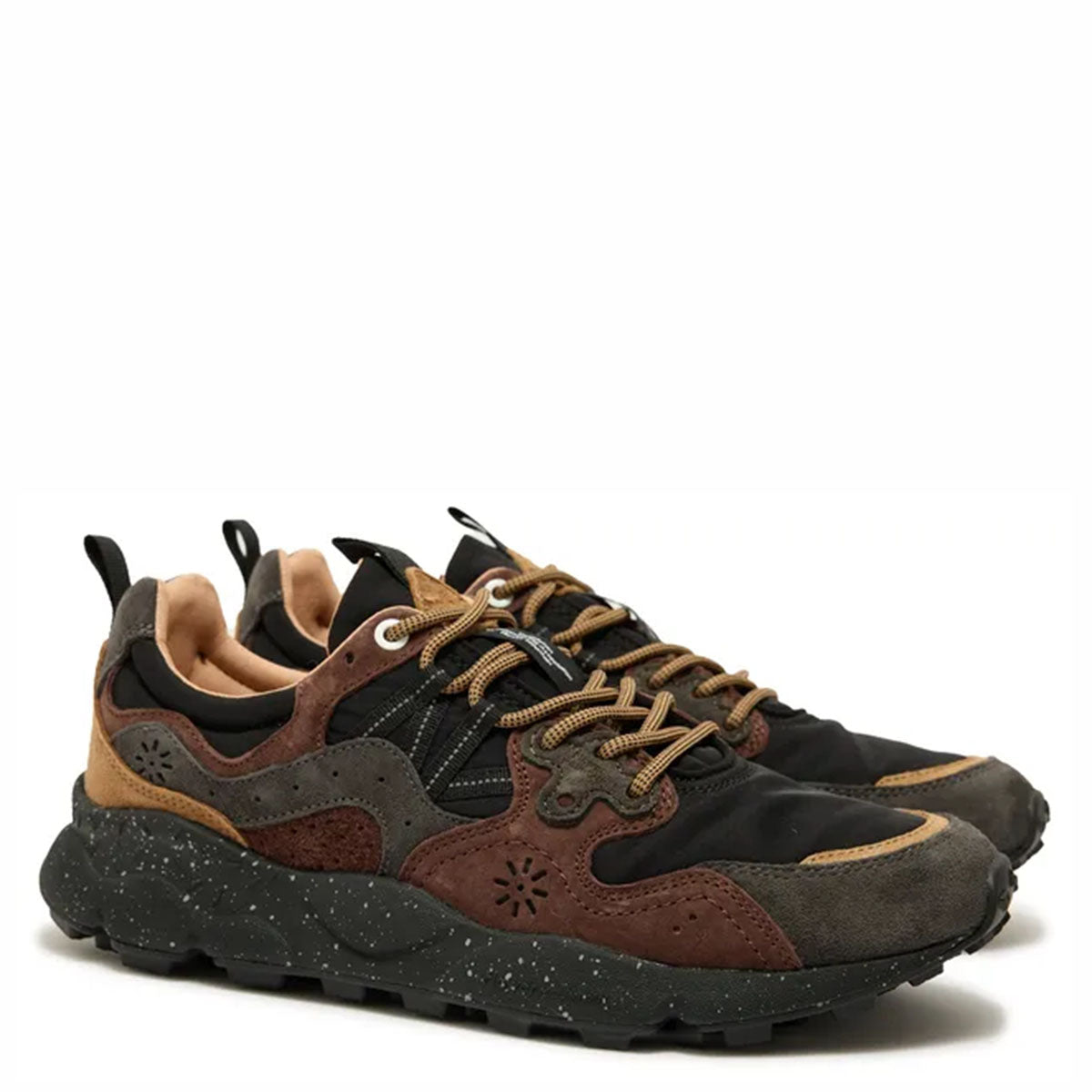 Flower Mountain Yamano 3 Suede / Nylon Dk Grey-Black-Dark Brown
