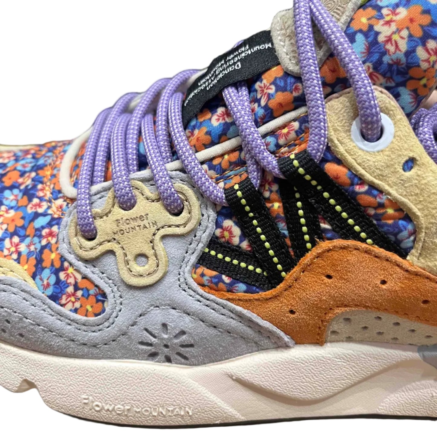 Flower Mountain W' Yamano 3 Suede/Nylon Yellow - Light Blue - Zucca