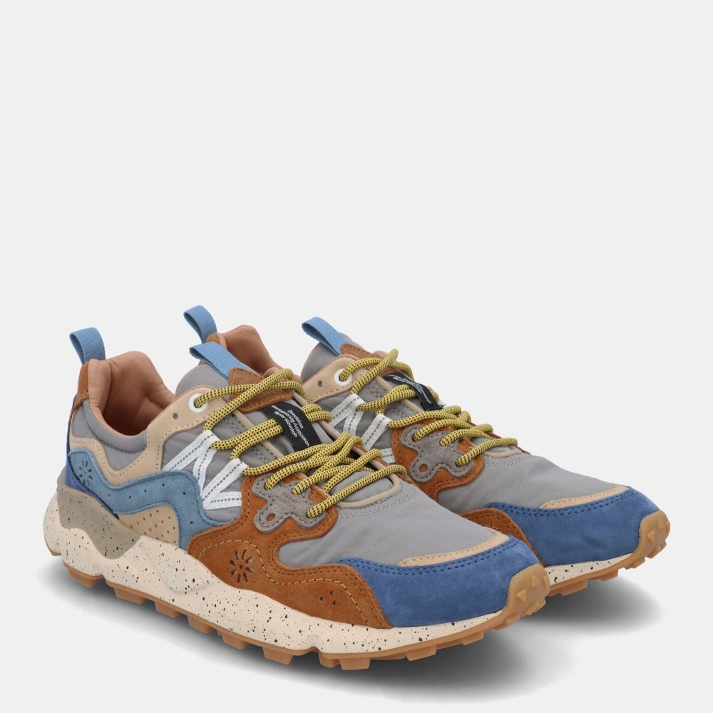 Flower Mountain Yamano 3 Suede / Nylon - Brown / Deep Petrol / Light Blue